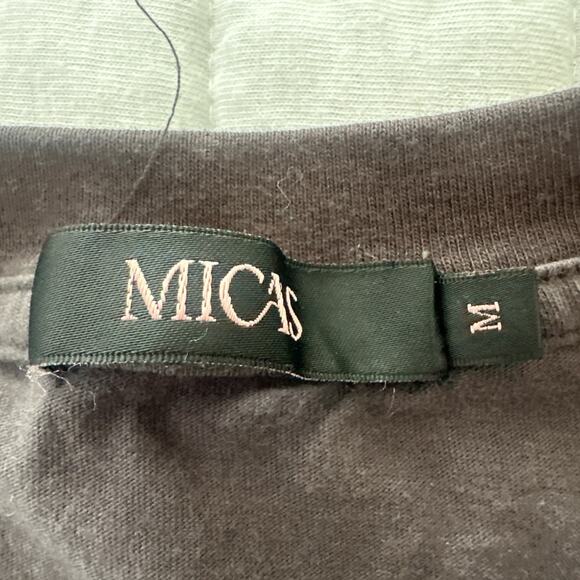 THE DOORS Dress Womens Medium Gray Sleeveless Ruched Santa Monica Graphic Retro - Picture 5 of 12